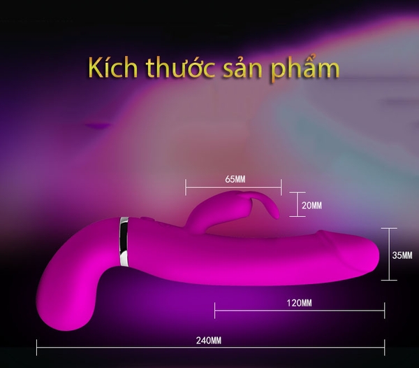 Kích thước dương vật bắn tinh Pretty Love Water Gun Vibrator