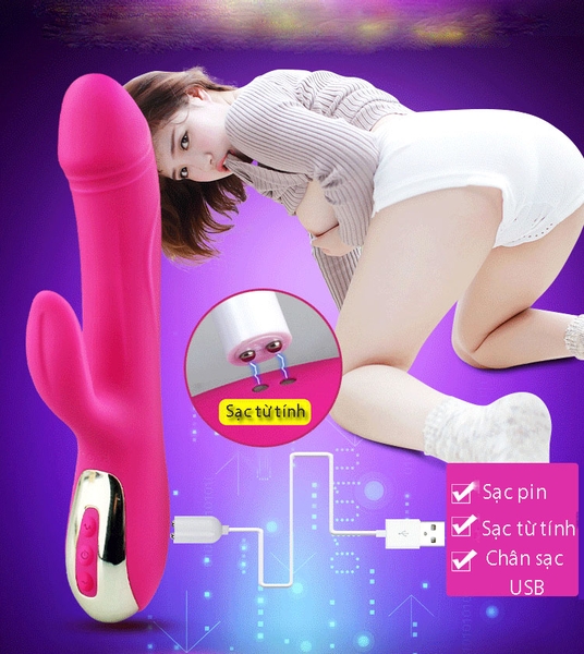 Dương vật rung thụt sưởi ấm Leten strong thrusting vibrator cao cấp